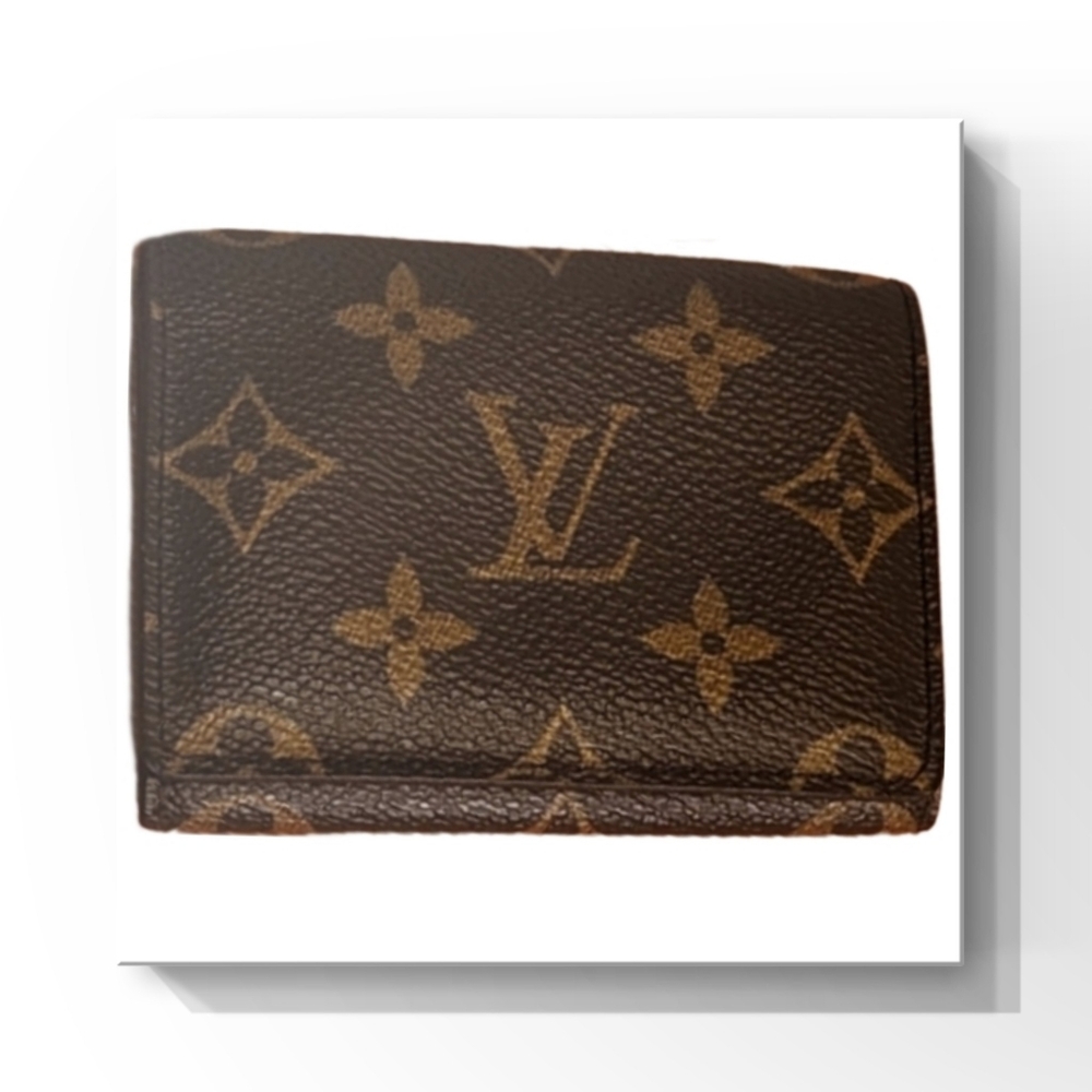 Louis Vuitton Card Case with Louis Vuitton Box & Bag